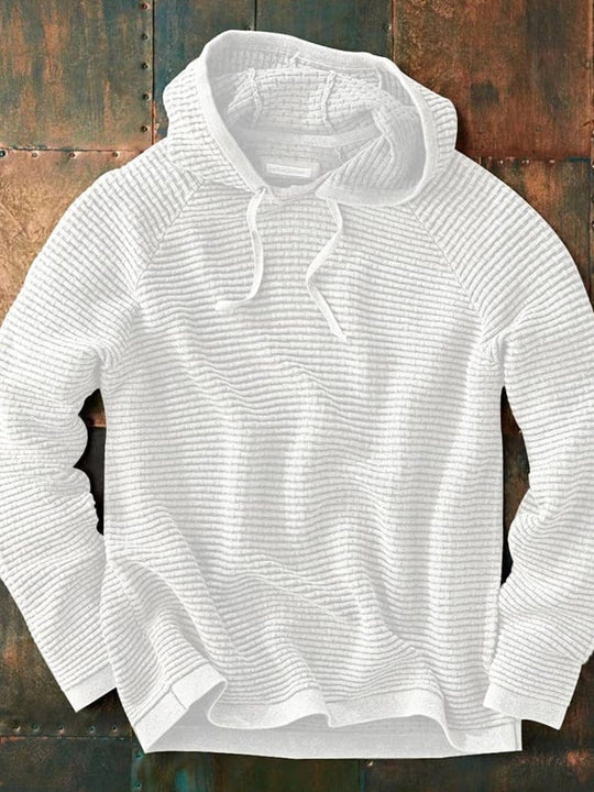 Hoodie en maille Capuche Motif Taille