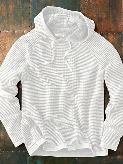 Hoodie en maille Capuche Motif Taille