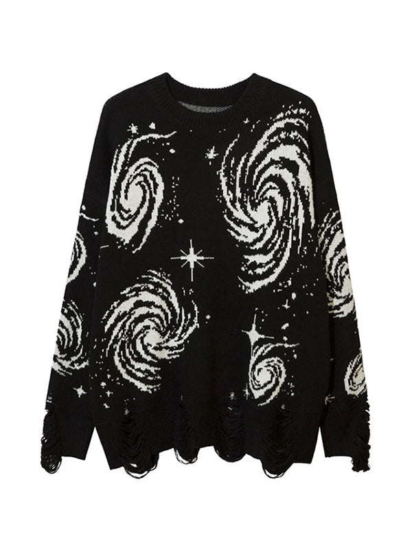Sweat-shirt vintage d'aspect vieilli style déchiré
