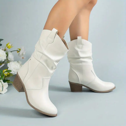 Bottes en cuir élégantes Chic Rustique