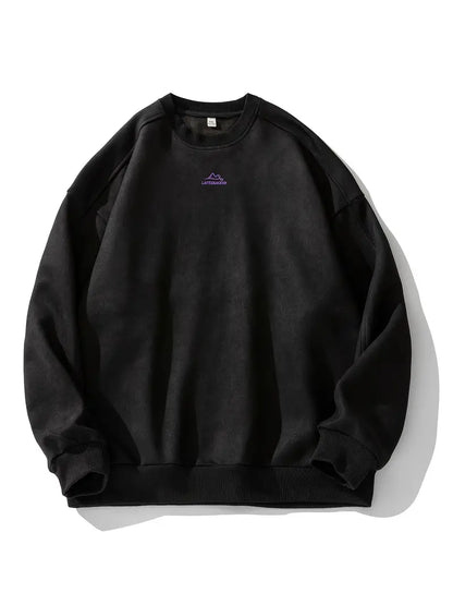 Pull homme chaud col rond classique