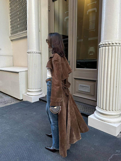 Eleganter Damen Trenchcoat Klassisches Design - IdealeKleiden