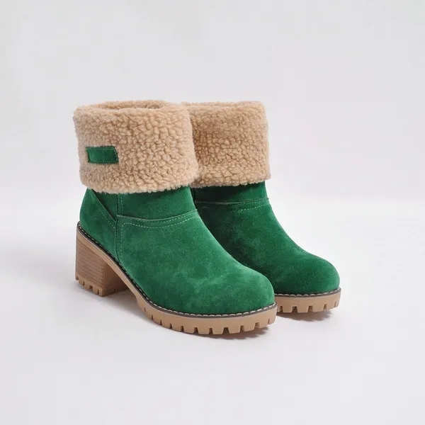 Bottes d'hiver femme, bottes de neige chaudes