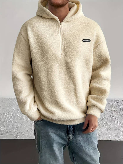 Sweat à capuche élégant pour homme avec fourrure