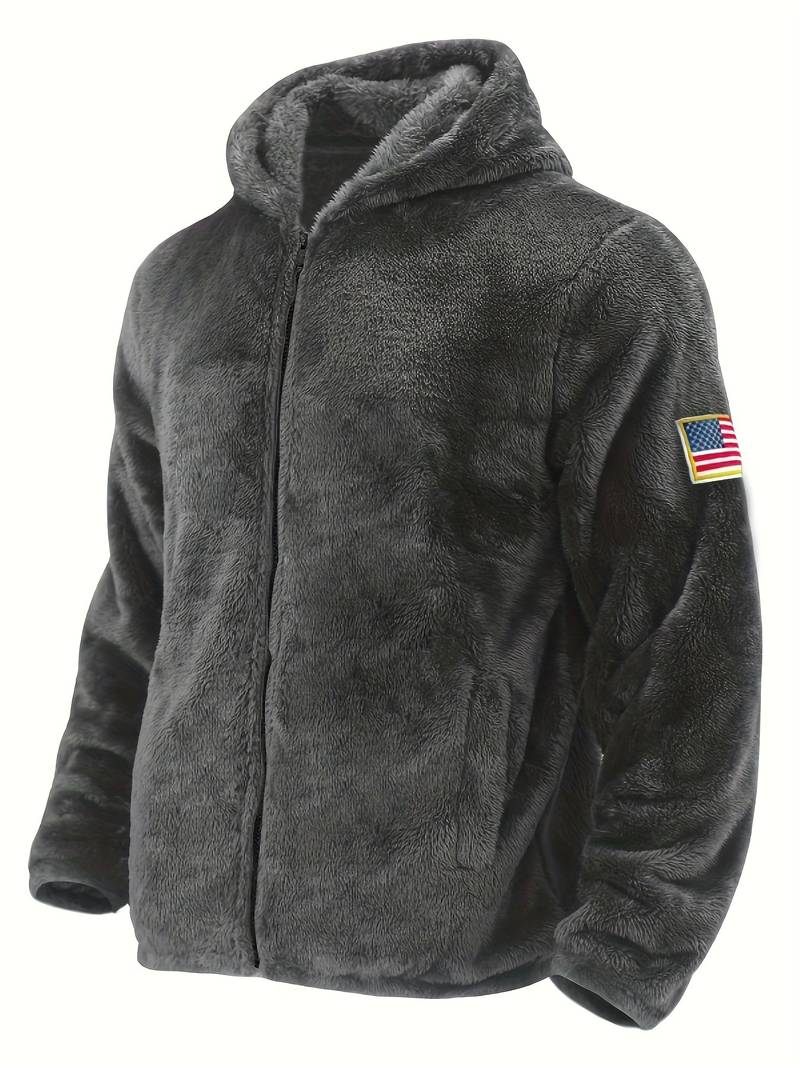 Veste d'hiver homme chaude zippée style américain