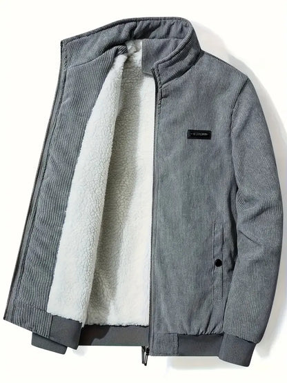 Veste homme col montant élégante noire