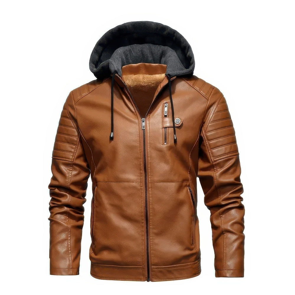 Veste d'hiver homme à capuche chaude de luxe