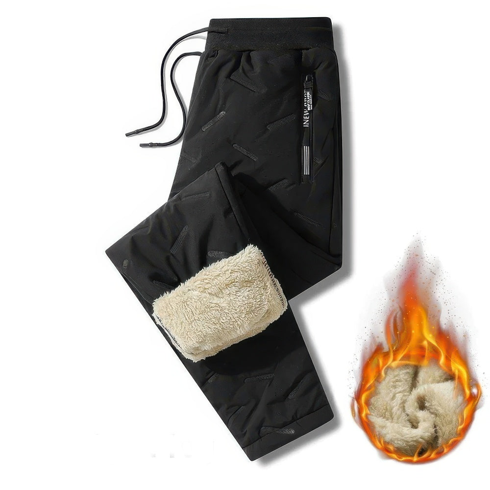 Pantalon de jogging doux en polaire doublé
