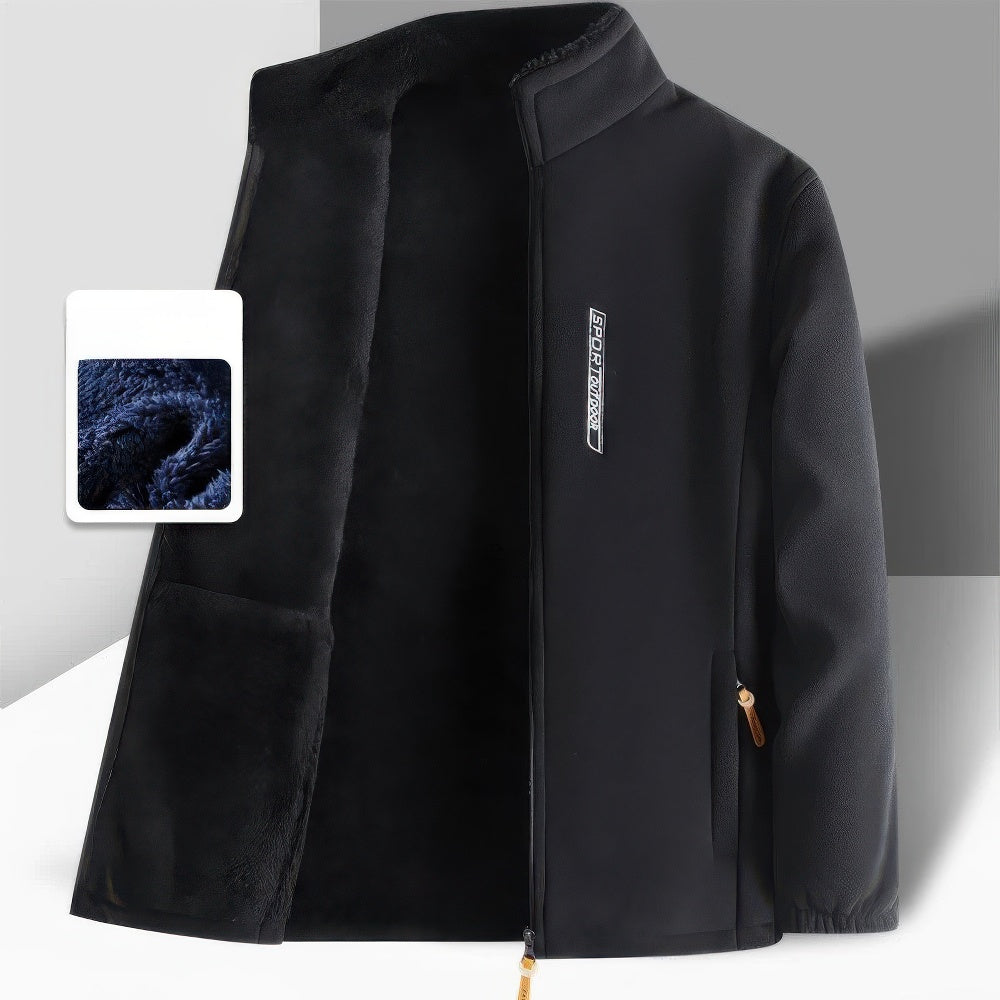 Robe d'hiver chaude doublée polaire moderne