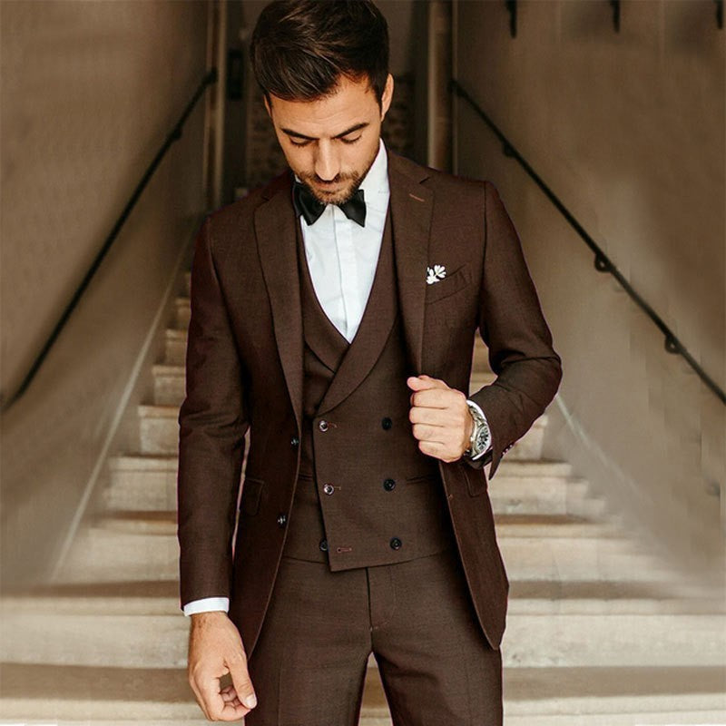 Costume 3 pièces sur mesure élégant pour homme