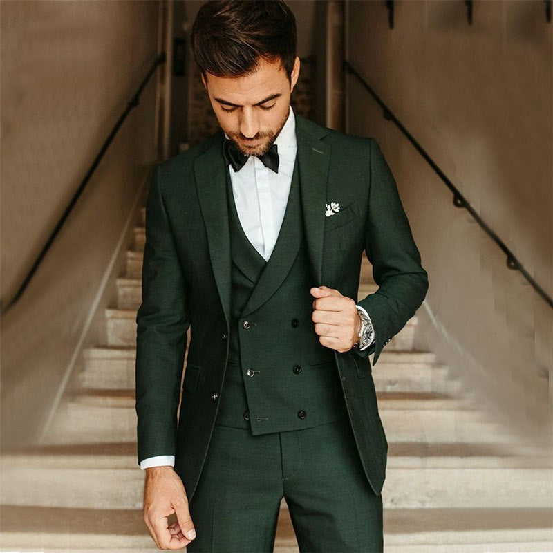 Costume 3 pièces sur mesure élégant pour homme