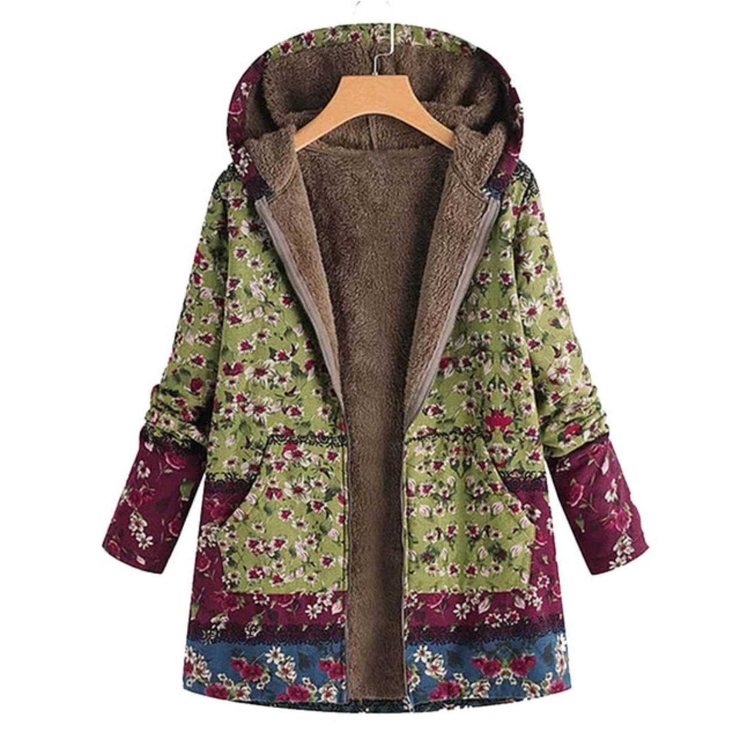 Veste femme élégante Motif floral Chaude