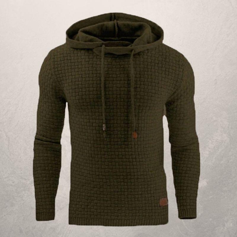Sweat-shirt à capuche élégant en tricot ajusté