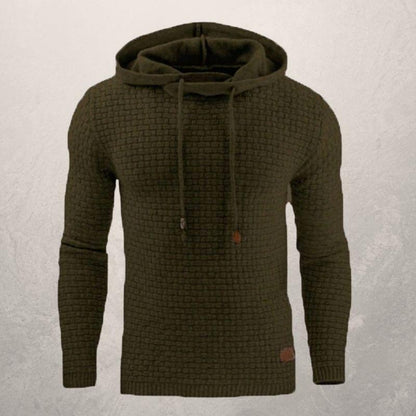 Sweat-shirt à capuche élégant en tricot ajusté