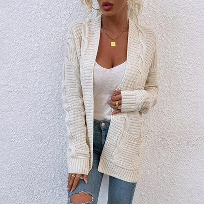 Cardigan douillet pour femmes avec poches