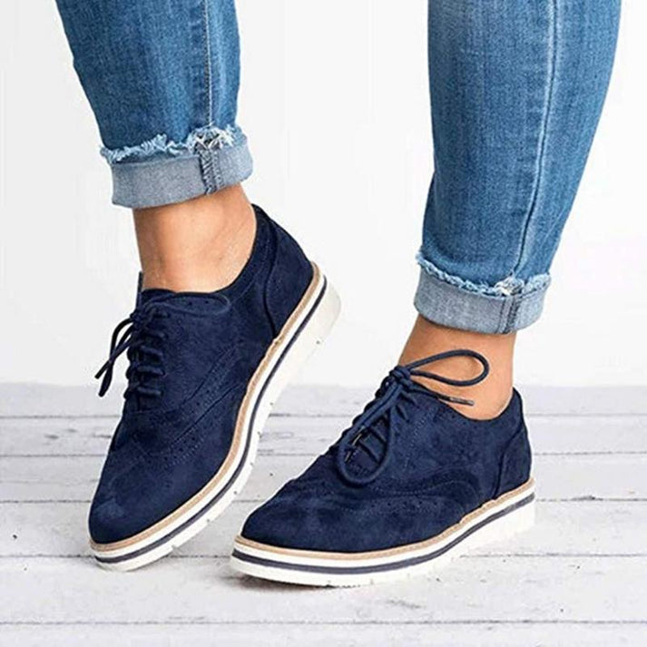 Chaussures en cuir à lacets élégantes pour femme