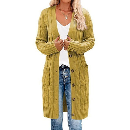 Long cardigan enveloppant femme, maille, design élégant