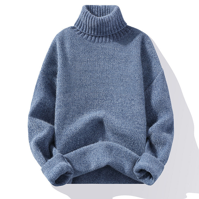 Robe en maille douce à col roulé