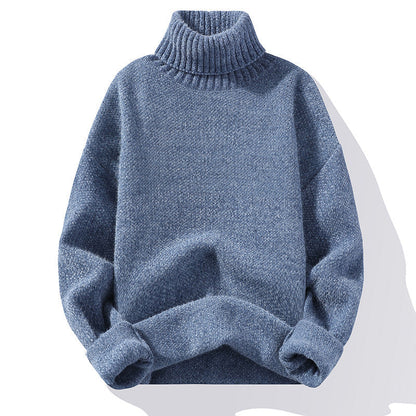 Robe en maille douce à col roulé