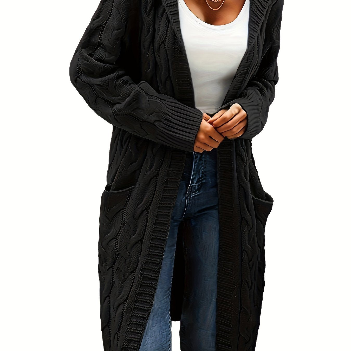 Veste à capuche femme longue élégante