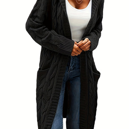 Veste à capuche femme longue élégante