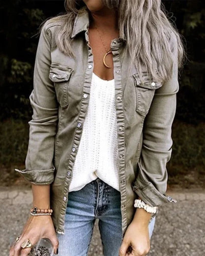 Veste en jean classique pour femme