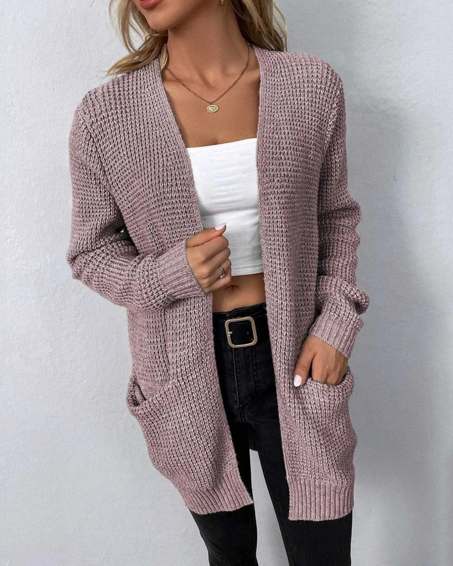 Cardigan long stylé pour femme