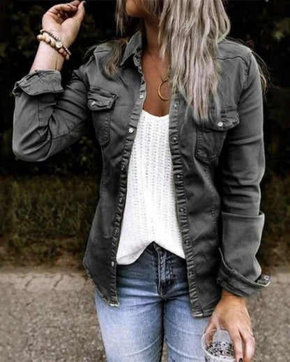 Veste en jean classique pour femme