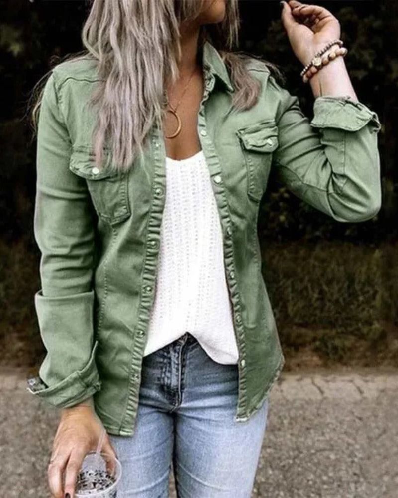 Veste en jean classique pour femme