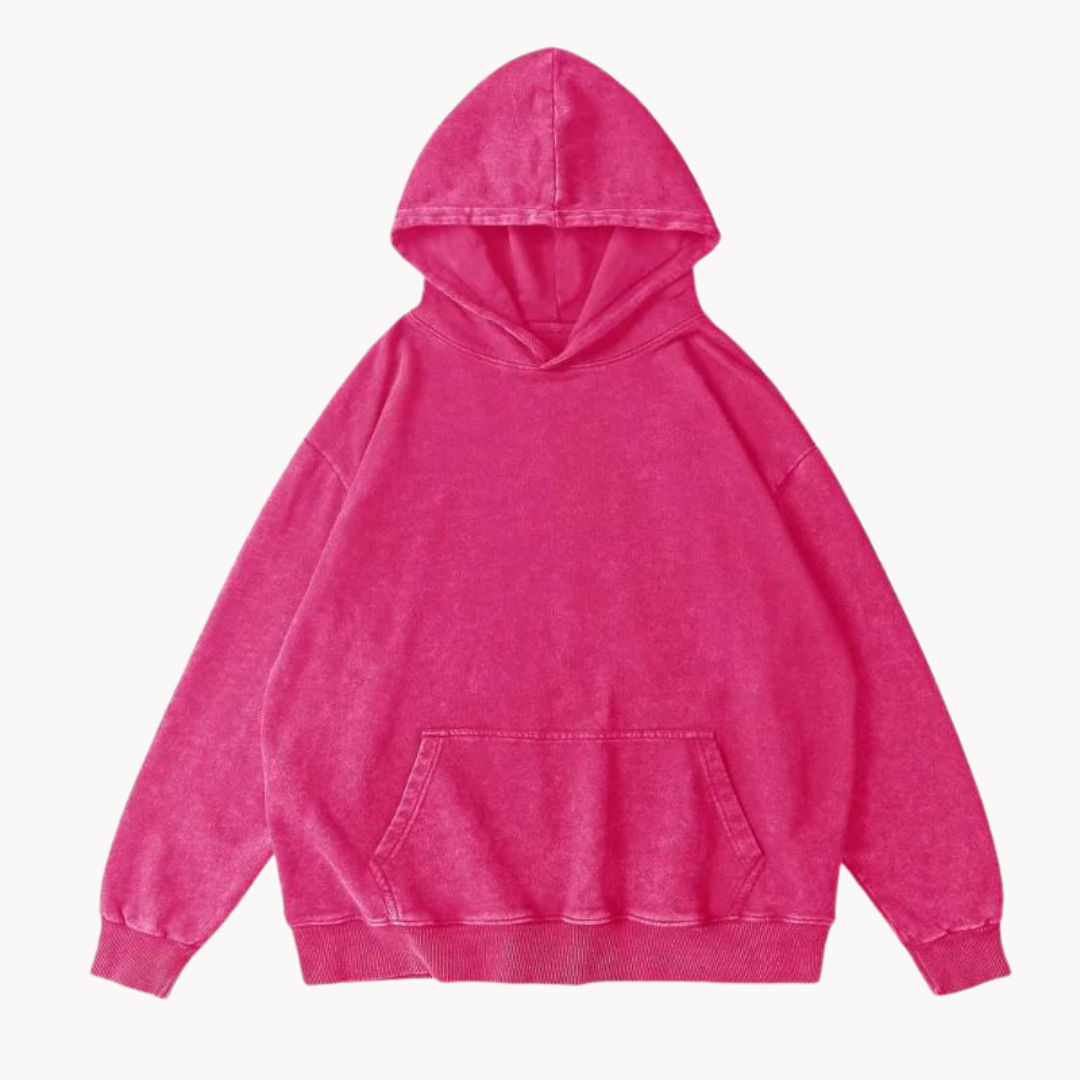 Sweat-shirt à capuche vintage en molleton pour homme