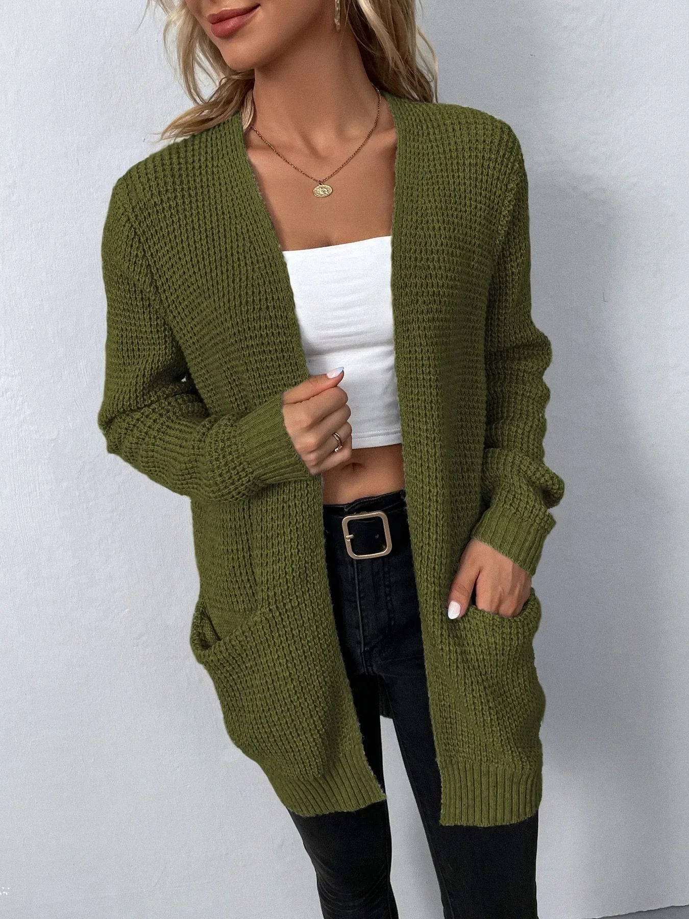 Gilet long pour femme Coupe élégante