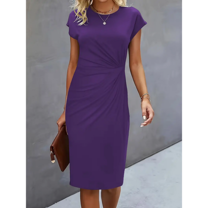 Elegantes Damenkleid Midi Länge Abendgarderobe - IdealeKleiden