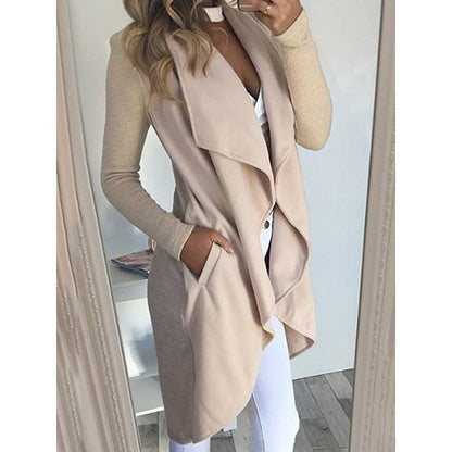 Coupe ajustée Veste coupe-vent Uni Long