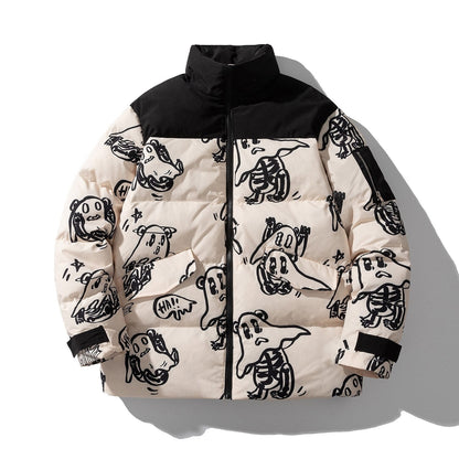 Veste en laine imprimée Chaude Confortable
