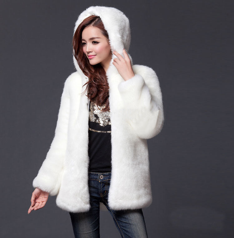 Veste en fausse fourrure pour femmes Élégance chic
