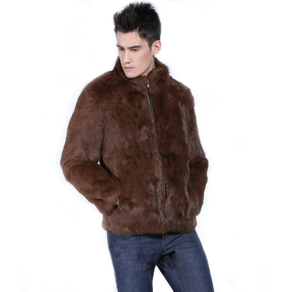 Veste en fausse fourrure pour homme Design élégant
