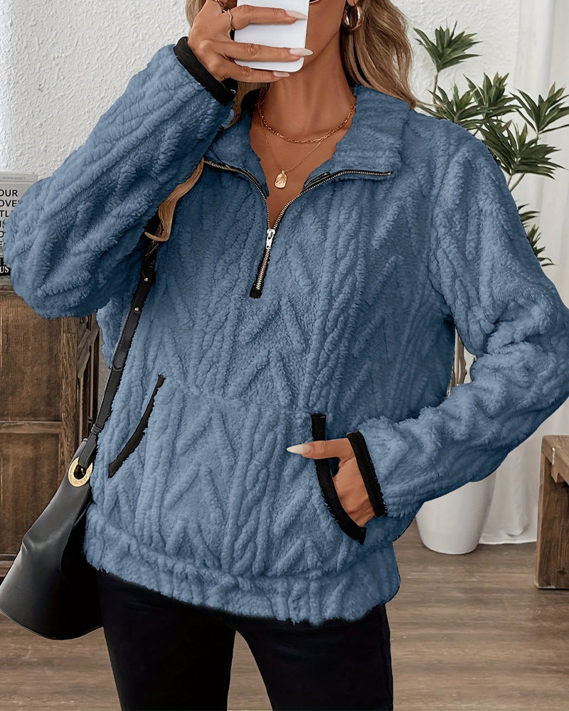 Robe-blazer moelleuse pour femme hiver