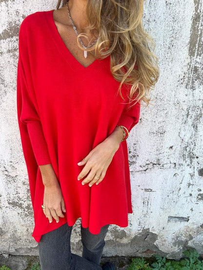 Pull ample pour femme, doux, mode automne