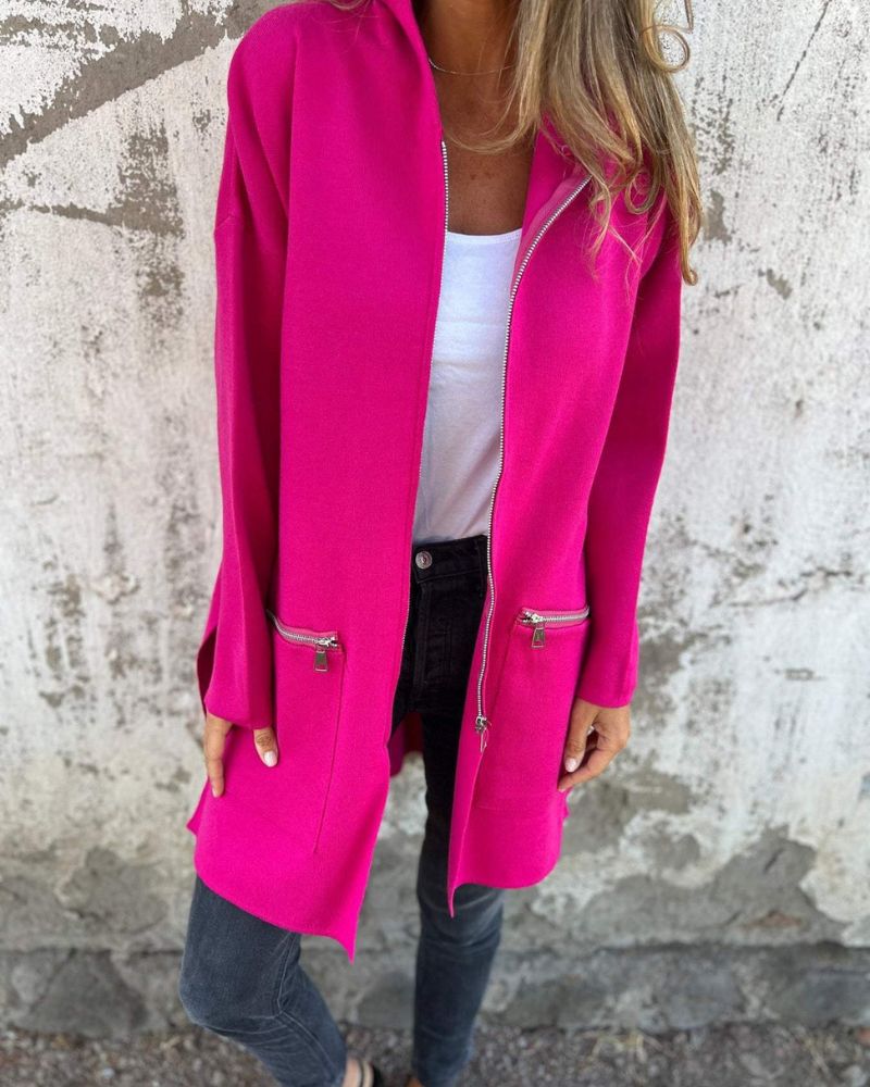 Gilets douillets à manches longues pour femmes