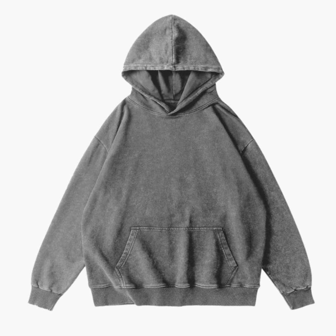 Herren Hoodie Vintage Fleece Komfort Sweatshirt - IdealeKleiden
