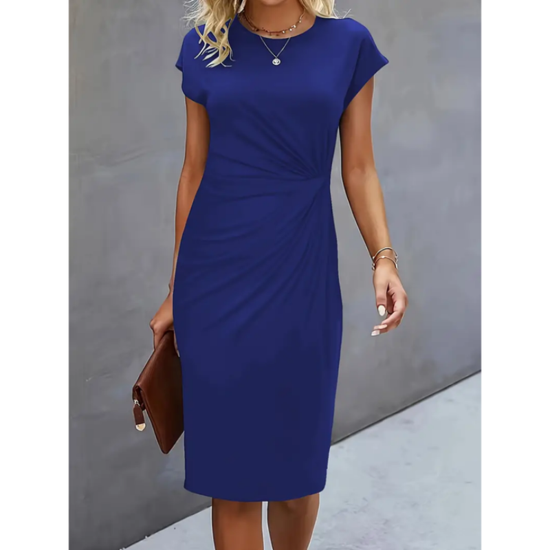 Élégante robe midi de soirée pour femme