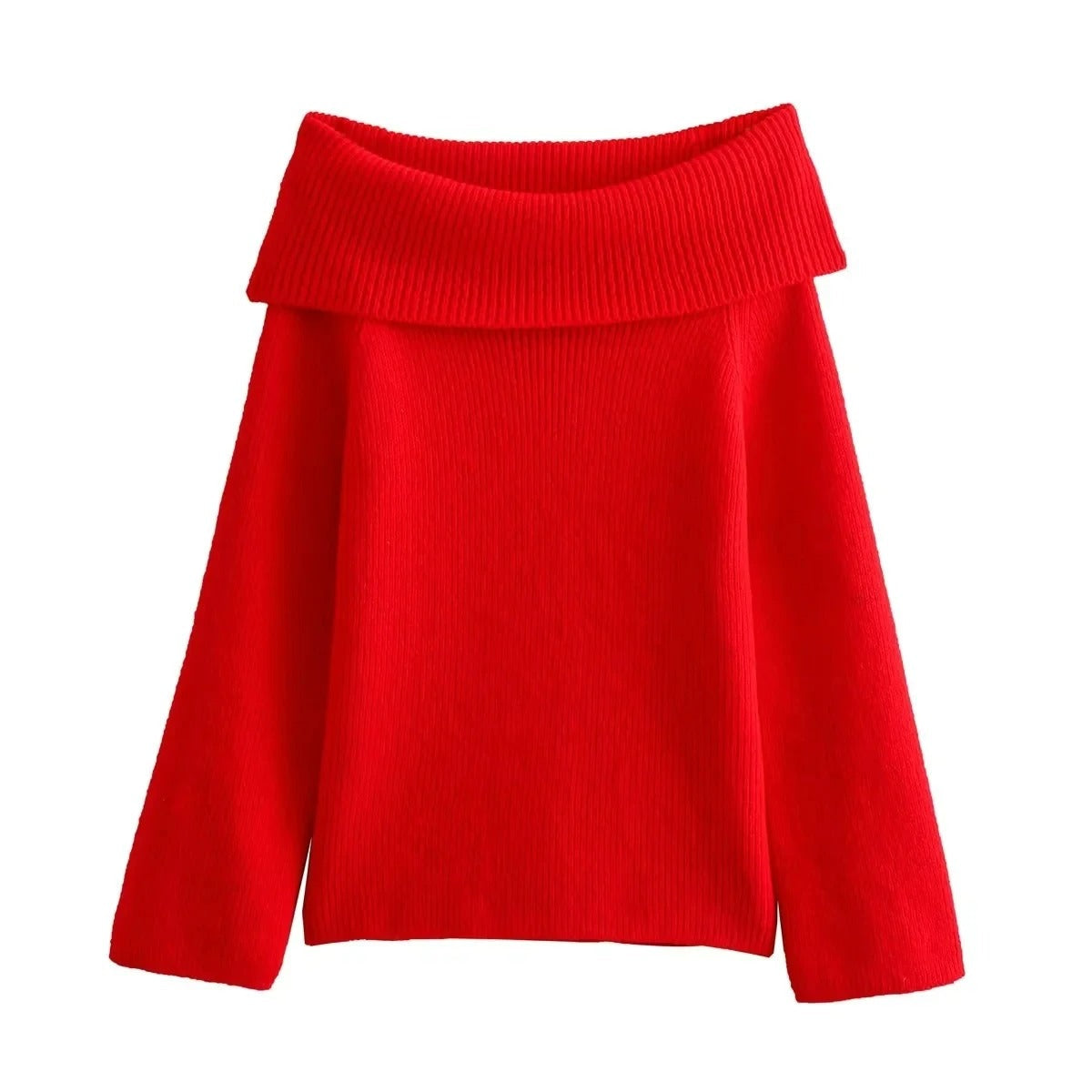 Pulls tricotés doux pour femmes, épaules dénudées