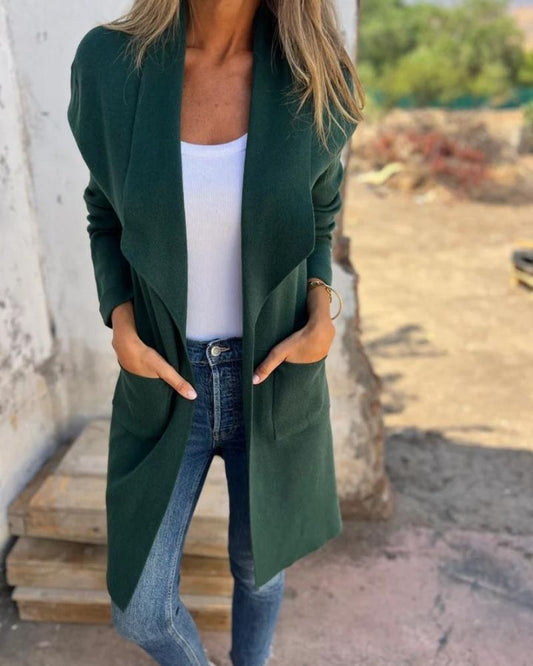 Lange Damenjacke Alltagsmodell - IdealeKleiden