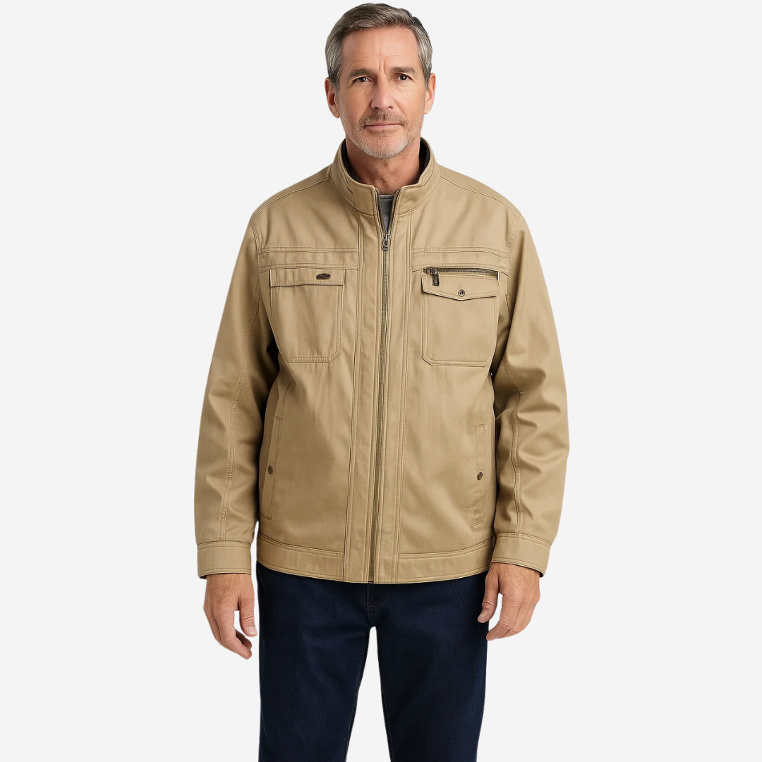Herren Feldjacke Baumwolle Wasserfest Outdoor - IdealeKleiden