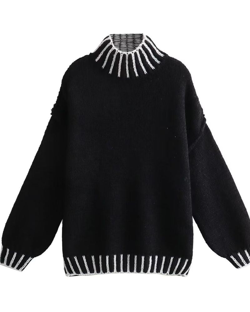 Écharpe et poncho tricotés pour femme