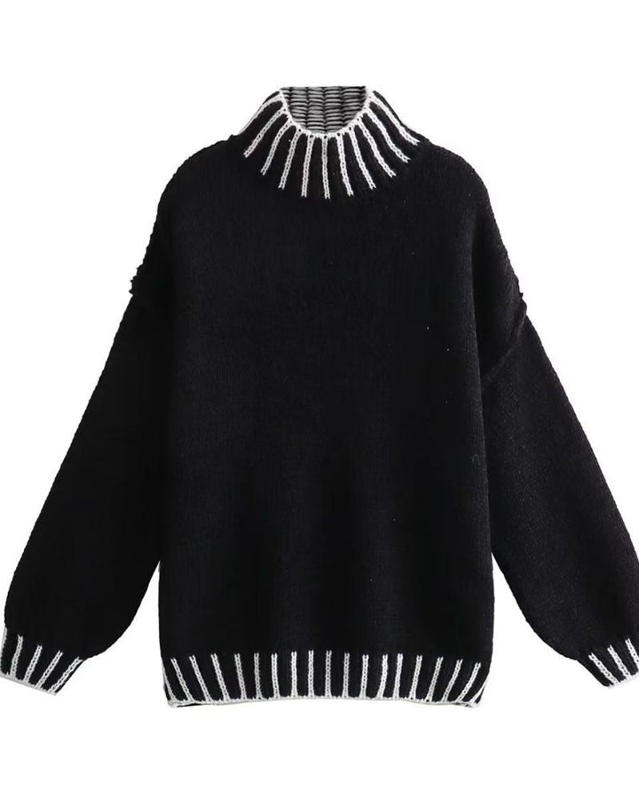 Écharpe et poncho tricotés pour femme
