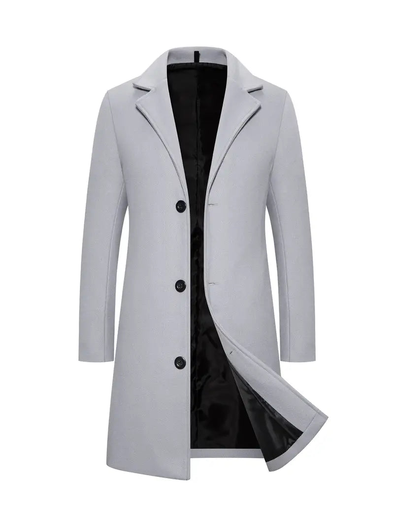 Trench-coat long élégant pour homme