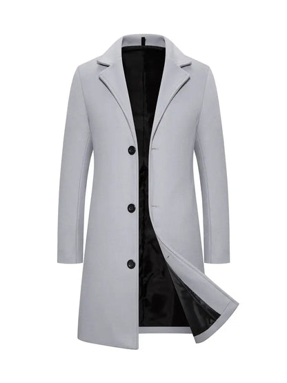 Trench-coat long élégant pour homme
