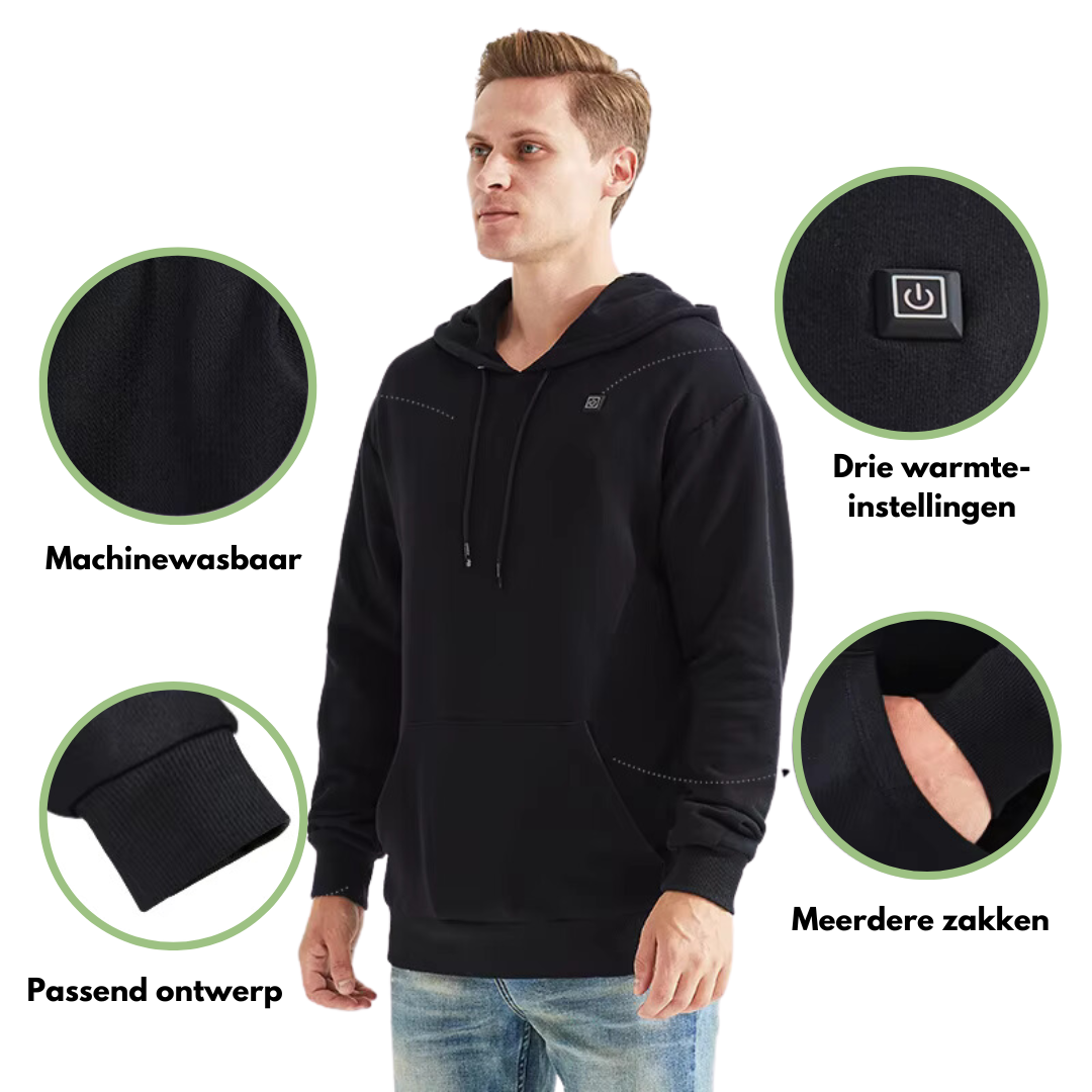 Stylische USB Hoodie Warm Winter - IdealeKleiden