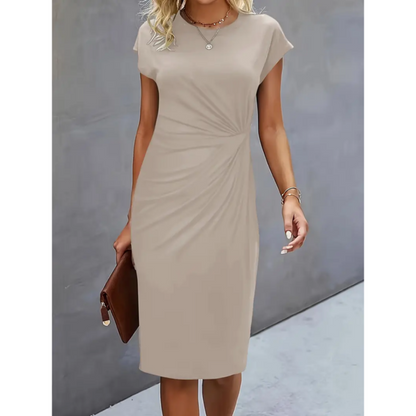 Élégante robe midi de soirée pour femme